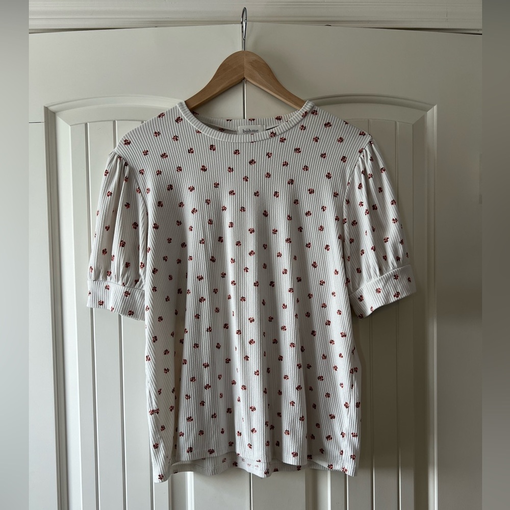 Bohme Floral Puff Sleeve Tee